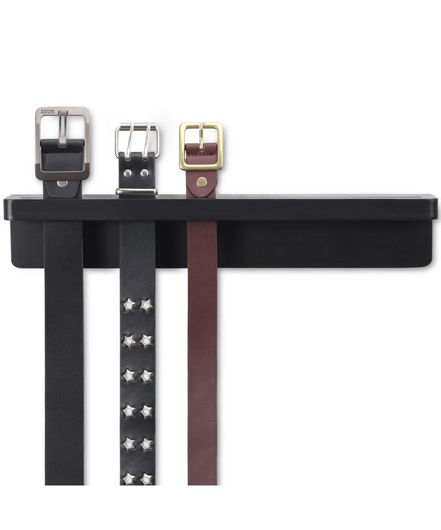 UGZOO Tie Rack and Belt Organizer for Closet, 2-in-1 Belt Hanger and Tie Organizer (Black)
