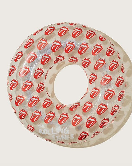 Sunnylife Pool Ring - Rolling Stones Lips Glitter