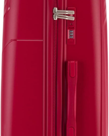 Prince Luggage Set of 3 Unbreakable Luggage with 4 Spinner Wheels, Luggage for Travel Light Weight Anti-Theft Lock,Size 20 24 28 Inch Red