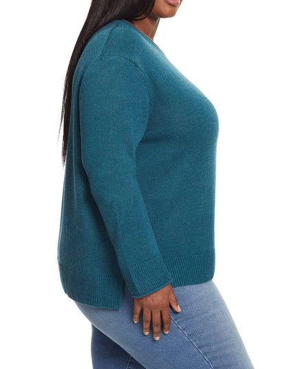 SIZE S - Ella Moss Women's Crewneck Pullover Sweater (US, Alpha, Regular, Green)