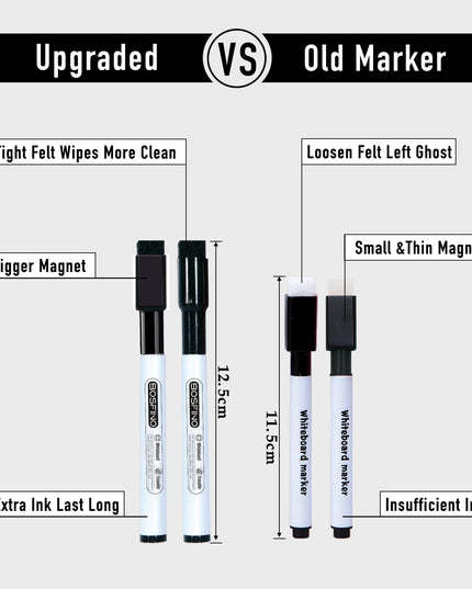 DumanAsen Small Dry Erase Board, 12" x16 Magnetic Whiteboard for Wall, Portable Hanging Board for Home, Office, School,Include Markers, Eraser, Cord and Hanging Hardware