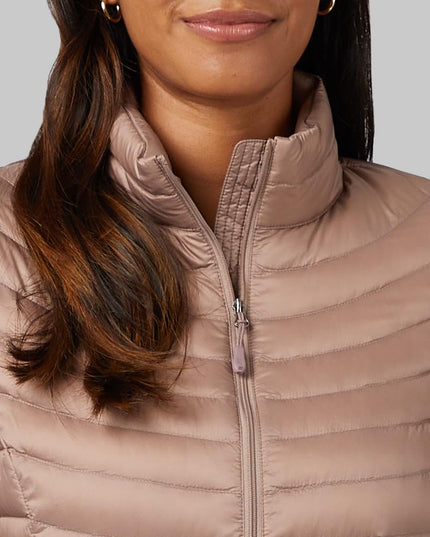 SIZE S - 32 Degrees Women's Ultra-Light Down Packable Jacket | Layering |Semi-Fitted | Zippered Pockets | Water Repellent