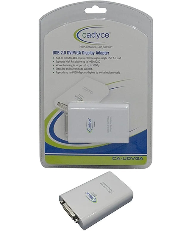 Cadyce USB 2.0 DVI/VGA Display Adapter