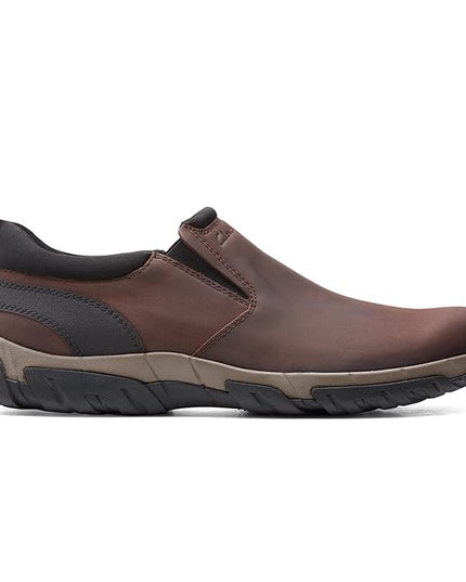 Clarks Men's Grove Step Brown Leather Slip On shoes(26153548)