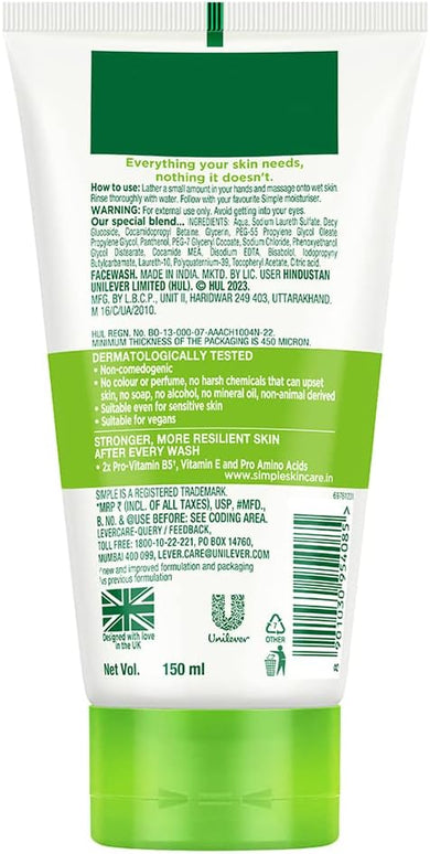 Simple Moisturizing Facial Wash Gentle & Hydrating | 50 ml
