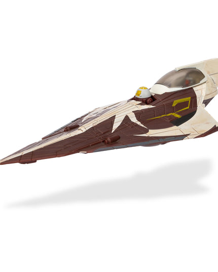 STAR WARS Micro Galaxy Squadron Ahsoka Tano’s Jedi Starfighters Set - 5-Inch and 3-Inch Vehicles Two 1-Inch Micro Figure Accessories
