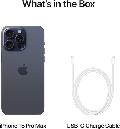 Apple iPhone 15 Pro Max Smartphone Blue Titanium