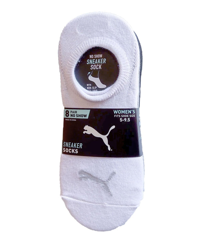 PUMA Ladies Sneaker Liner, 8-pair (Black Multi)