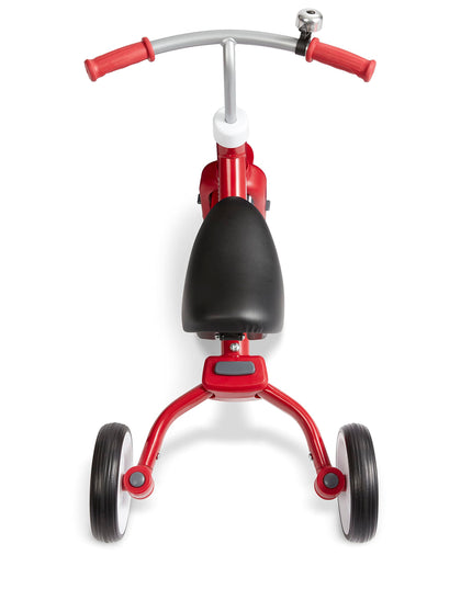 Radio Flyer Triple Play Trike, Toddler Tricycle, Balance Bike and Ride-On, Ages 1-3, Large, Red