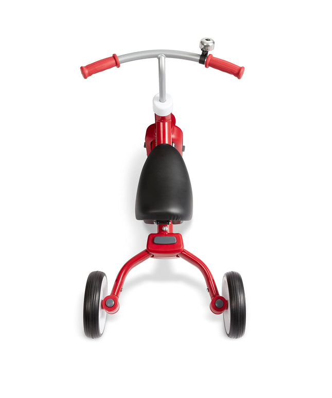 Radio Flyer Triple Play Trike, Toddler Tricycle, Balance Bike and Ride-On, Ages 1-3, Large, Red