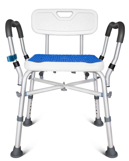 KingPavonini Shower Chair for Inside Shower, Heavy Duty Bath Chair with Arms