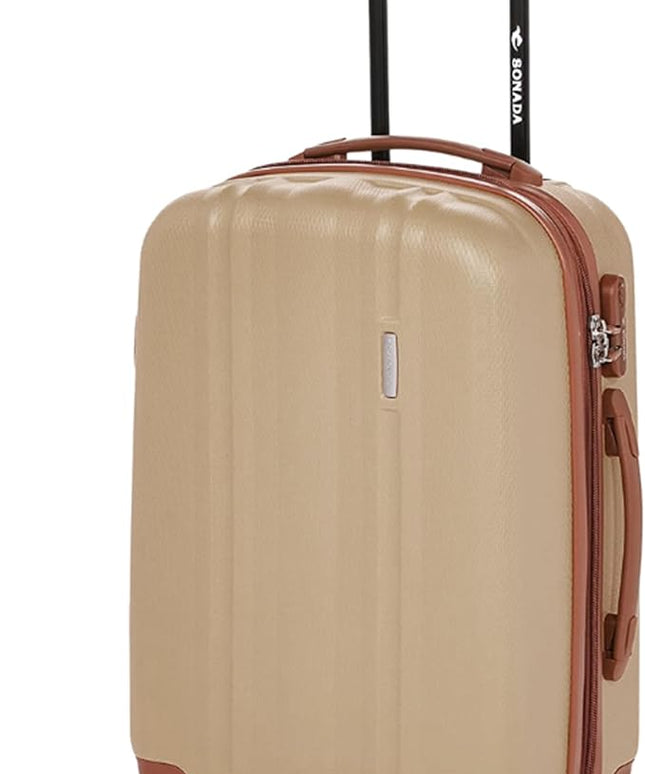Sonada Hardside Luggage Set of 3 Expandable ABS-PC Material With Double Zipper, ANTI Theft Lock Champ