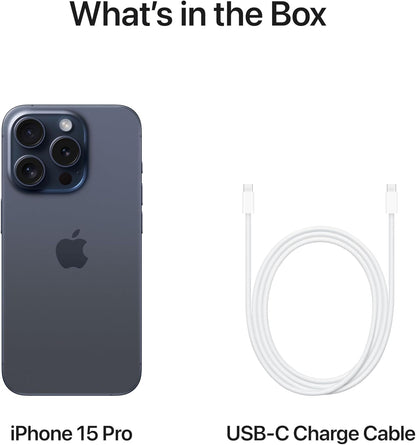 Apple iPhone 15 Pro Smartphone Blue Titanium