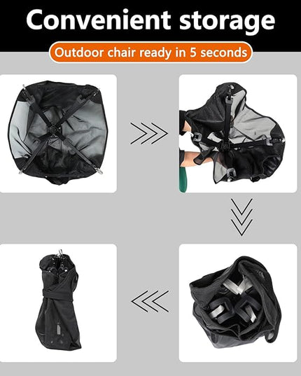 mumamiu Amazing Compact Chair - The Ultimate Portable Solution for Outdoor Lovers - Comfort Guaranteed, Supports up to 300 Lbs.