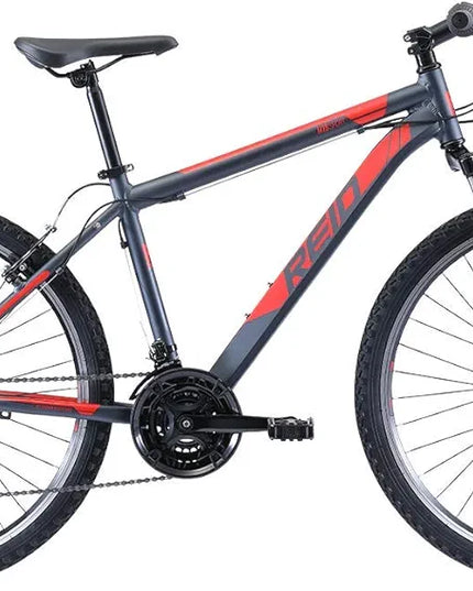 Reid Men's MTB Mountain Bike Black/Red, Small-Missing parts saddle seat-- open box