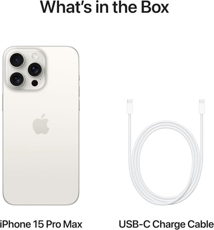 Apple iPhone 15 Pro Max Smartphone White Titanium