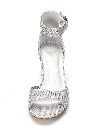 SIZE: 40 - DREAM PAIRS Womens Chunkle Low Heel Pump Ankle Strap Dress Sandal