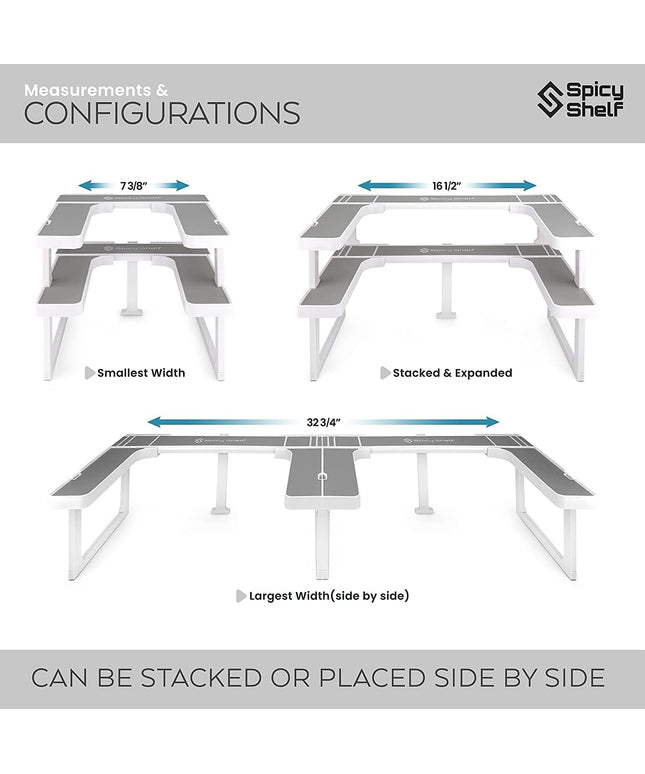 Spicy Shelf Patented Spice Rack and Stackable Organizer