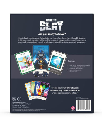 Unstable Games TeeTurtle Ramy Badie Here to Slay Board Black, One Size