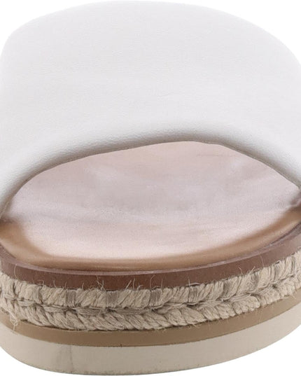 Size: 40 - Steve Madden Women's Enough Sandal, White Leather