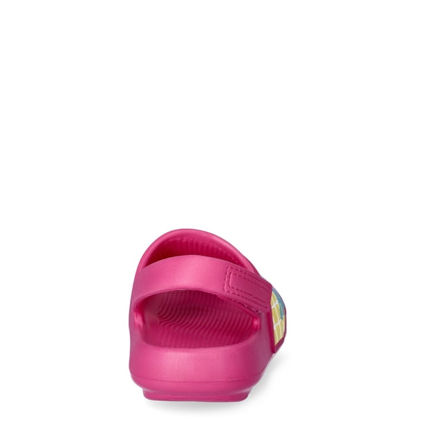 SIZE: 5-6 - Wonder Nation Toddler Girls Eva Slide Sandals