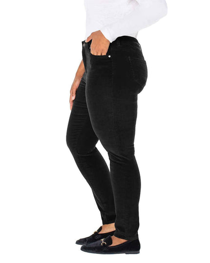 SIZE: 29 - Well Worn Women High Rise Corduroy Skinny Pant (Black 08/29)