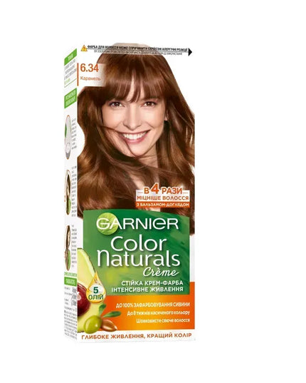 Garnier Color Naturals Hair Dye 6.34 Caramel 110 ml (3600540676993)