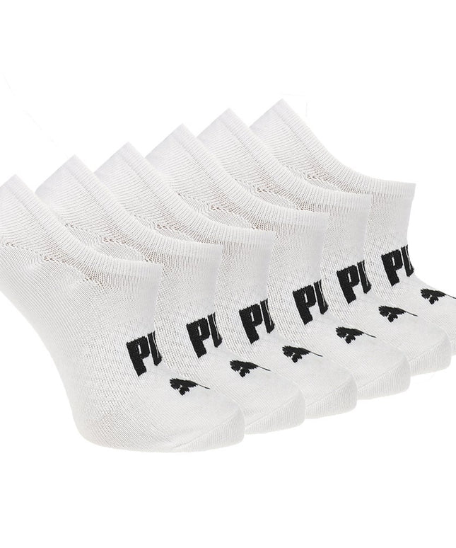 Puma Women's Non-Terry Runner Sock 6-Pack, White, 9-11