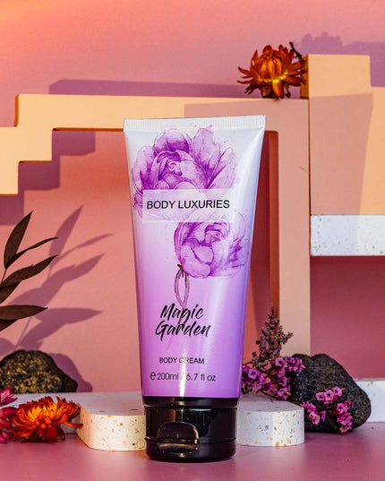 Body Luxuries Magic Garden 200ml Body Cream + 250ml Fragrance + 350ml Shower Gel