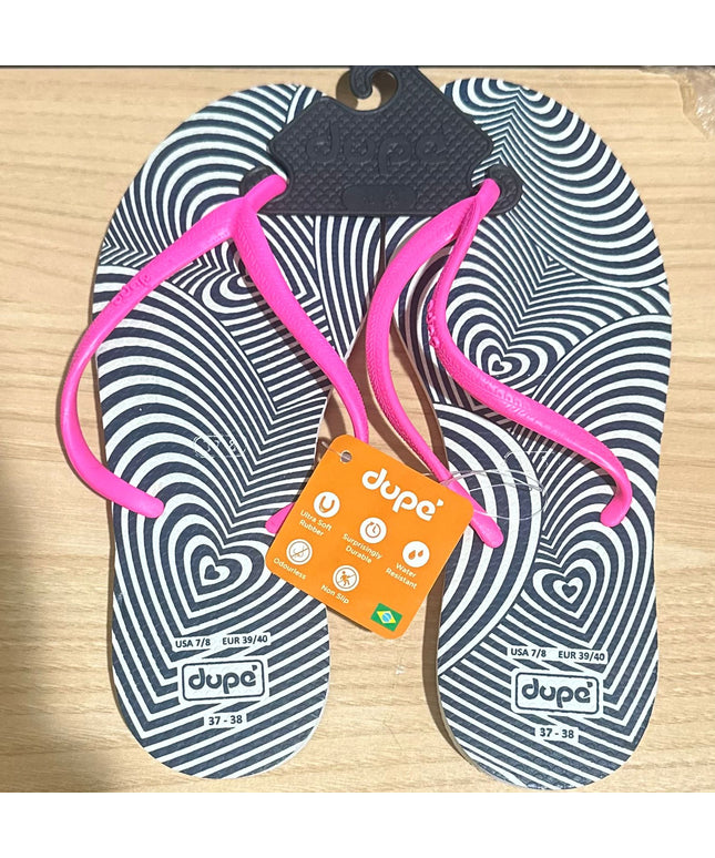 Dupe flip flop slippers for women's