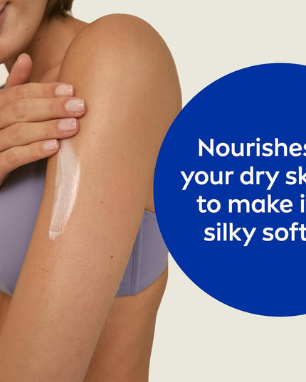 NIVEA Body Lotion for Very Dry Skin, Repair & Care, with Deep Moisture Serum and Dexpanthenol, 72H Relief from Dry & Tight Skin, 400ml (Packaging May Vary)