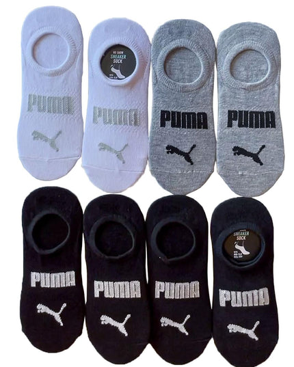 PUMA Ladies Sneaker Liner, 8-pair (Black Multi)