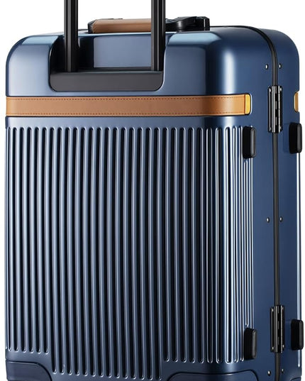 Verage Windsor PC Luggage with Aluminum Frame, Hardside Suitcase with spinner wheels, Blue, Carry-On 20-Inch