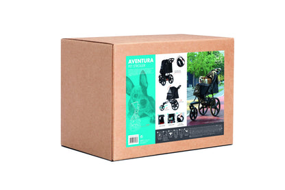 M-Pets Aventura dog stroller retail box, front view