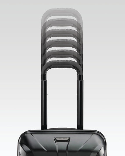 Samsonite Xcalibur XLT Spinner Hard Side Wheeled Carry On Travel Suitcase with USB Charging Port, Packing Cubes, and Adjustable Handle, Black