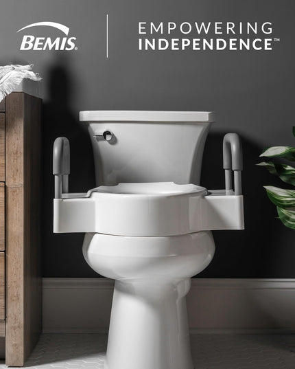 Bemis Rise Toilet Seat with Dual Lock and Security Arms