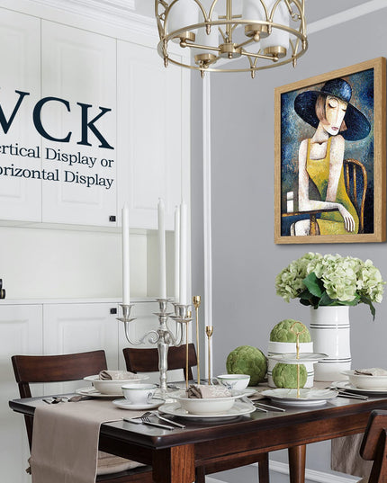 VCK 40x60 CM Oak Wood Frame for Poster & Picture, Natural Solid Wood Photo Frame, Wall Gallery Frame