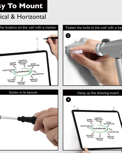 DumanAsen Small Dry Erase Board, 12" x16 Magnetic Whiteboard for Wall, Portable Hanging Board for Home, Office, School,Include Markers, Eraser, Cord and Hanging Hardware