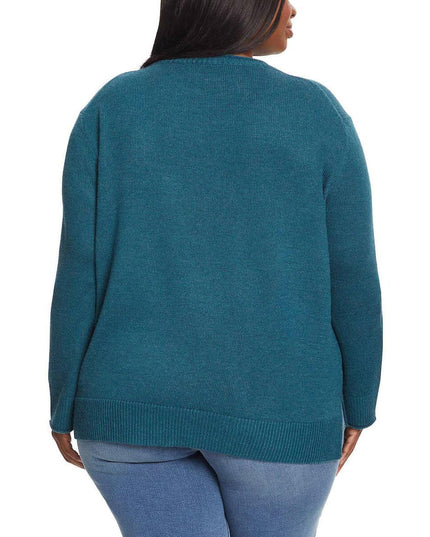 SIZE S - Ella Moss Women's Crewneck Pullover Sweater (US, Alpha, Regular, Green)