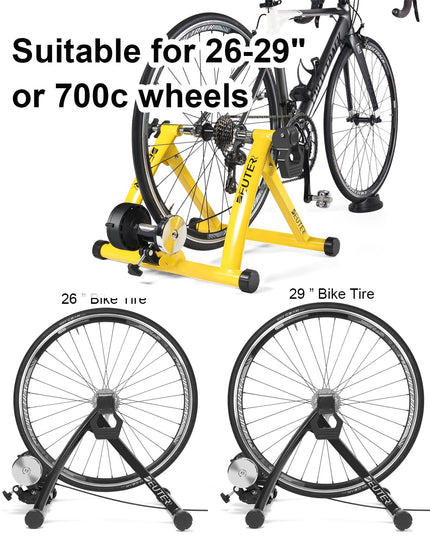 Bike Trainer, Magnetic Bicycle Stationary Stand for Indoor Exercise Riding