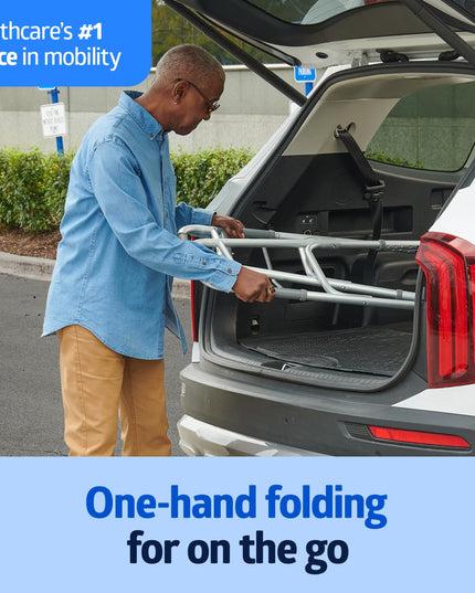 Medline Lightweight Folding Walker with ,Supports up to 136 kg