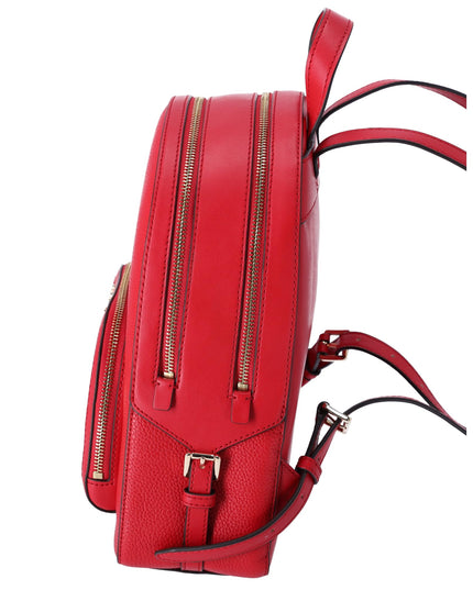 Michael Kors Jaycee Medium Pebbled Leather Backpack (bright Red)