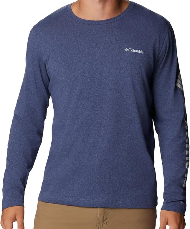 Columbia Men's Thistletown Hills Long Sleeve Dark Mountain Heather T-Shirt