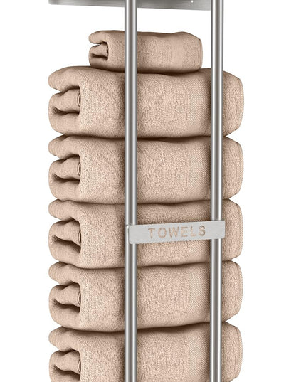 STWWO Bathroom Towel Storage for Bathroom,Wall Towel Rack for Roled Towels