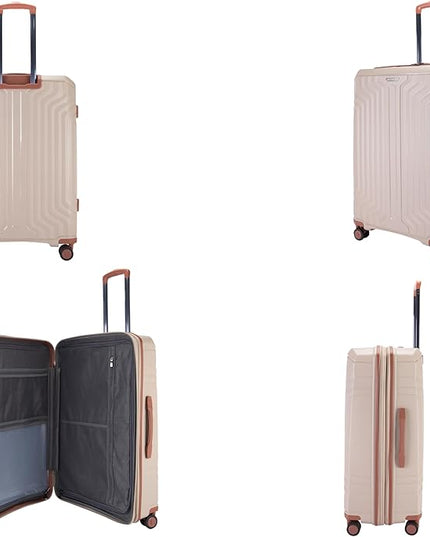 Sonada Unbreakable Luggage Unisex,Double Zipper,Expandable, TSA Lock With 4 Double Silent Wheels Set of 4 Pcs Champ
