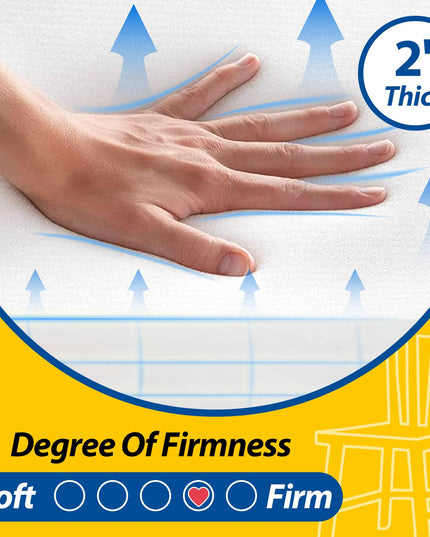 AAAAAcessories D-Shaped Chair Cushions for Dining Chairs with Ties and Removable Cover, 43 cm W x 40 cm L x 5 cm H, Set of 6, Blue