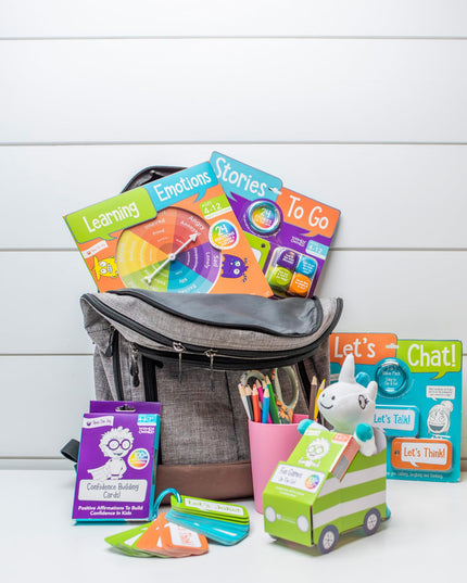 Open The Joy Let’s Chat 3–1 Conversation Starters Cards for Kids, Grab and Go Travel Card Games in Car, Airplanes, Talk, Think, Joke Cards - Ages 4+