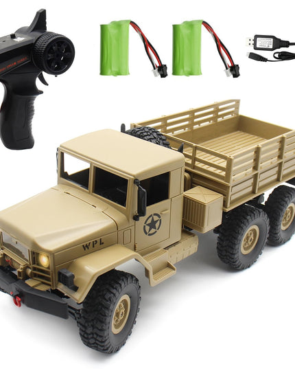 Spobot RC Military Transport Truck, RC Off-Road Vehicle 6WD with All Terrain, Remote Control Rack Car With2 Set of Batteries &Realistic Light is Good for Kid Gift