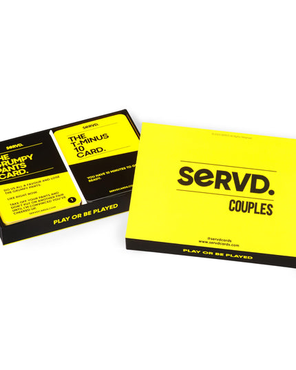 SERVD - Couples - The Hilarious Real-Life Couples Card Game | A Funny Couples Gift for Anniversary, Valentines Day, Christmas, Date Nights & More | Unique Couples Strategy Game