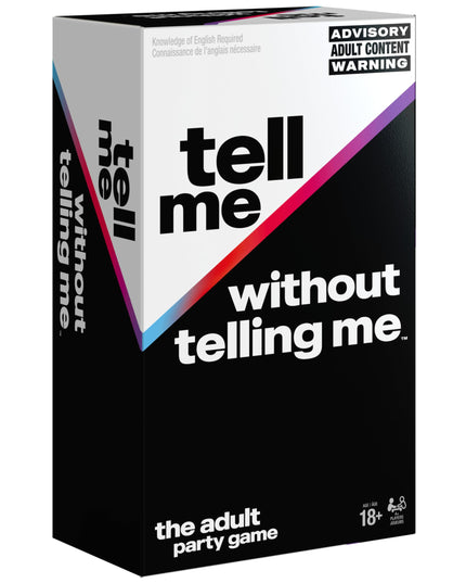 Spin Master Games Tell Me Without Telling Me - The Viral Trend, Now A Hilarious Party Game for Bachelorette, College, Birthdays, & More, for Adults Ages 18 and up